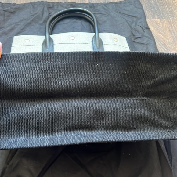 RIVE GAUCHE N/S SHOPPING BAG IN LINEN AND COTTON - Picture 4 of 13